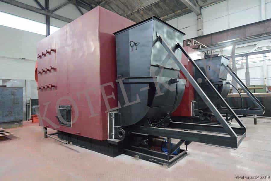 Котел КВм с топкой ТШПМ Твердотопливный котел с топкой ТШПМ