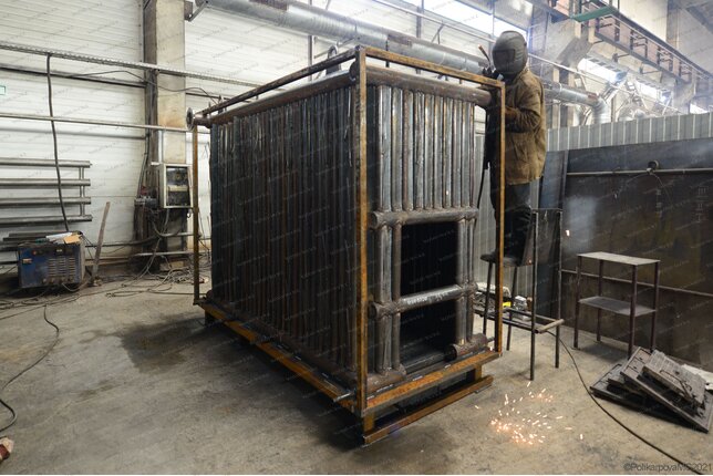 Изготовление котла 800 кВт работающего без дымососа