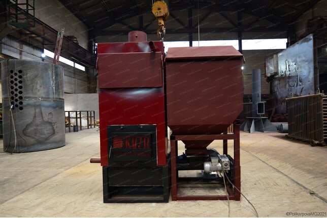 Производство автоматического пеллетного котла 0.3 МВт