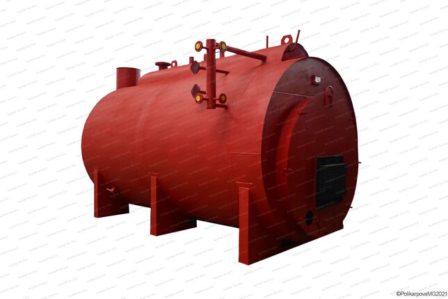 Паровой угольный котел 1200 кг в час с температурой 115 С